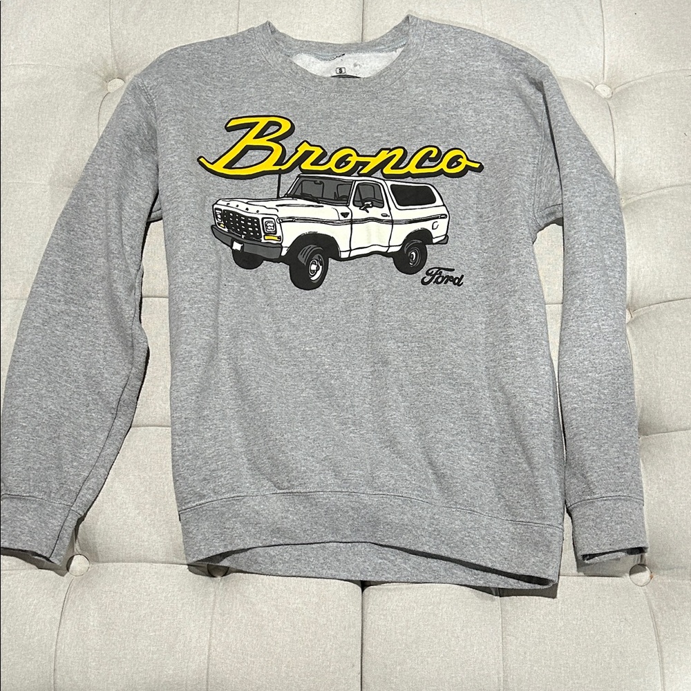 Ford Bronco Gray Crewneck Sweater